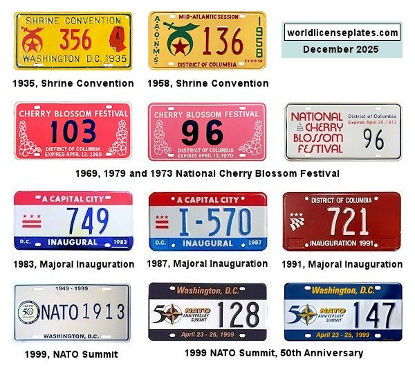 Event License Plates