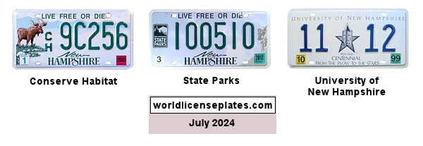 License Plates of New Hampshire