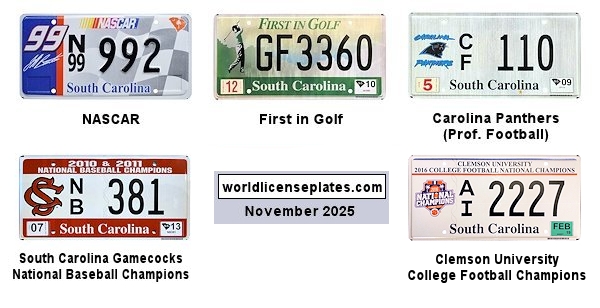 Sports Related License Plates