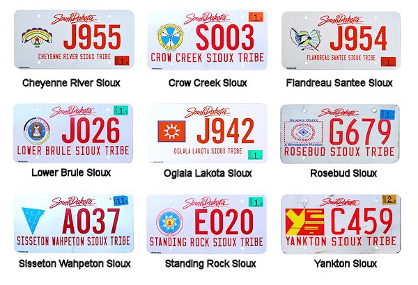 American Indian Themed License Plates