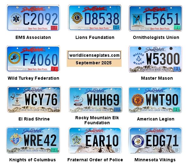 Organization License Plates