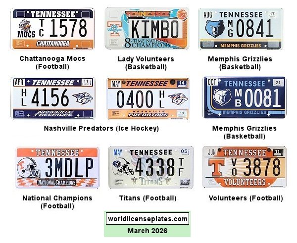 Sports Teams License Plates