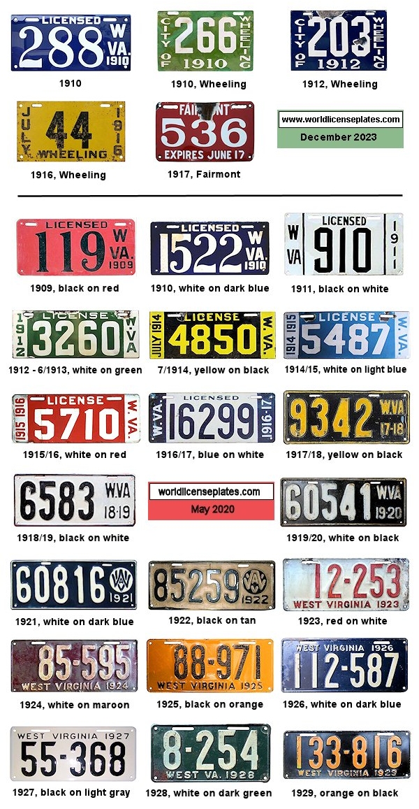 License Plates of West Virginia