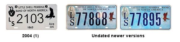Little Shell Pembina Band License Plates