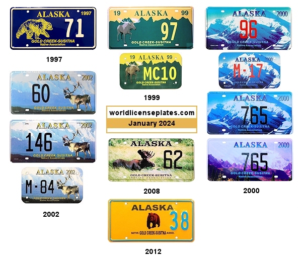 Gold Creek Susitna License Plates