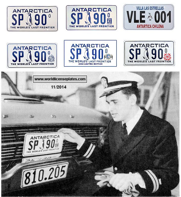 Antarctica Souvenir License Plates