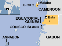 Equatorial Guinea Map
