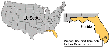 Florida Miccosukee Map