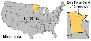 Minnesota Bois Forte Map