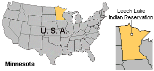 Minnesota Leech Lake Map