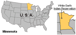 Minnesota White Earth Map