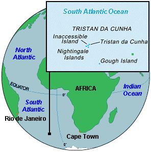 Tristan da Cunha Map