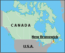 New Brunswick Map