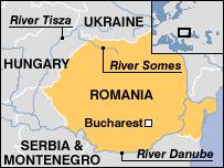 Map of Romania
