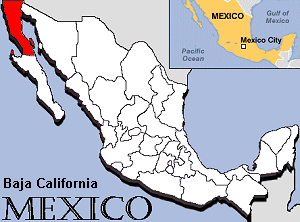 Map of Baja California