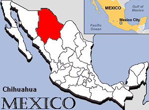 Map of Chihuahua