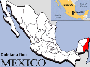 Map of Quintana Roo
