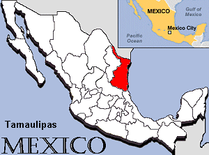Map of Tamaulipas
