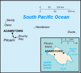 Pitcairn Island Map