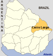 Map of Cerro Largo