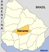 Map of Durazno